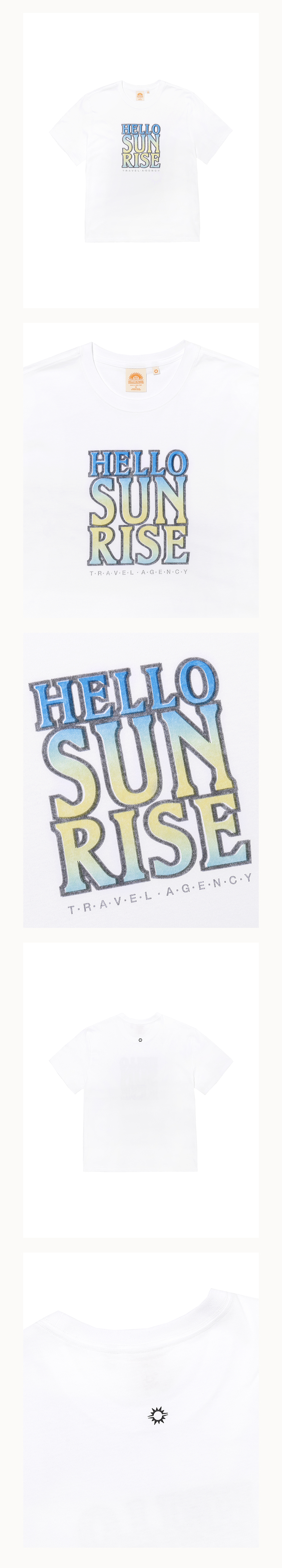 【HELLO SUNRISE】 Hello Sunrise Gradient Typo Tee /追跡付 한섬 EQL