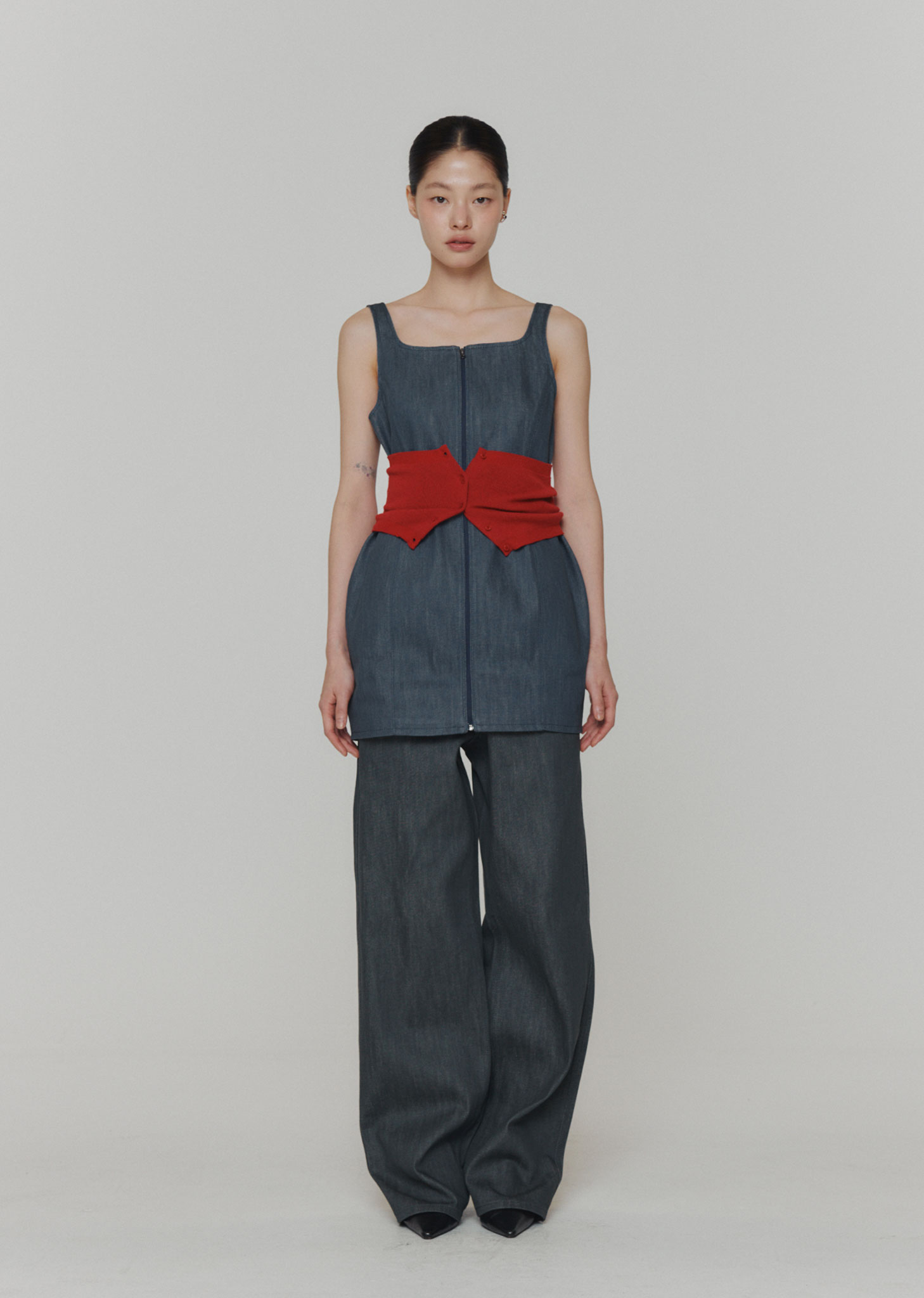 AMOMENTO/アモーメント DENIM VEST ベスト AM24SSW01VT（ベスト