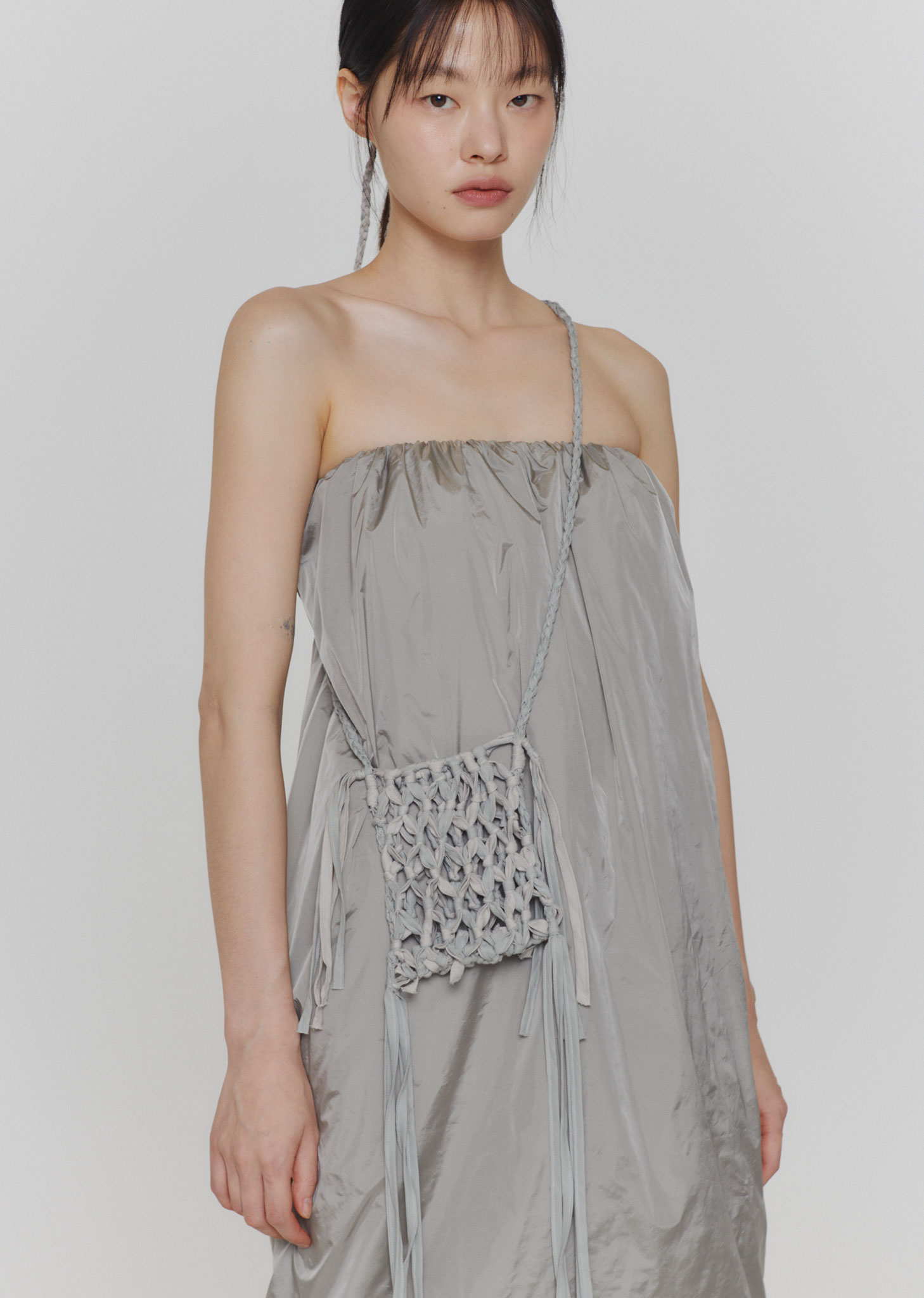 AMOMENTO☆24SS VOLUME SHIRRING BOLERO/MINI DRESS MUSINSA | AMOMENTO VOLUME SHIRRING BOLERO/MINI DRESS (2COLORS)