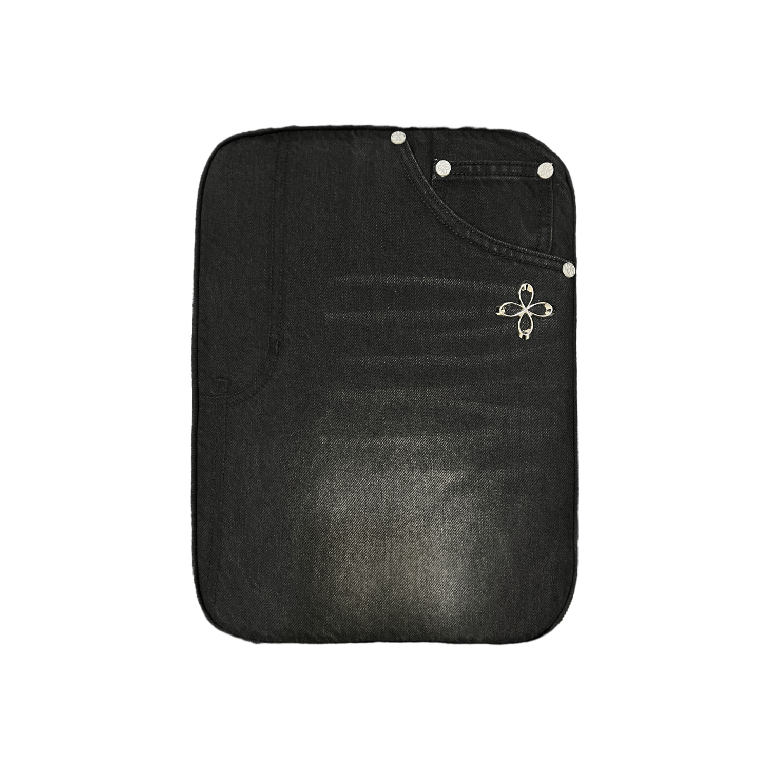 ☆【SURGERY】☆denim jeans clover logo clutch ba.g 'blue'☆ 한섬 EQL