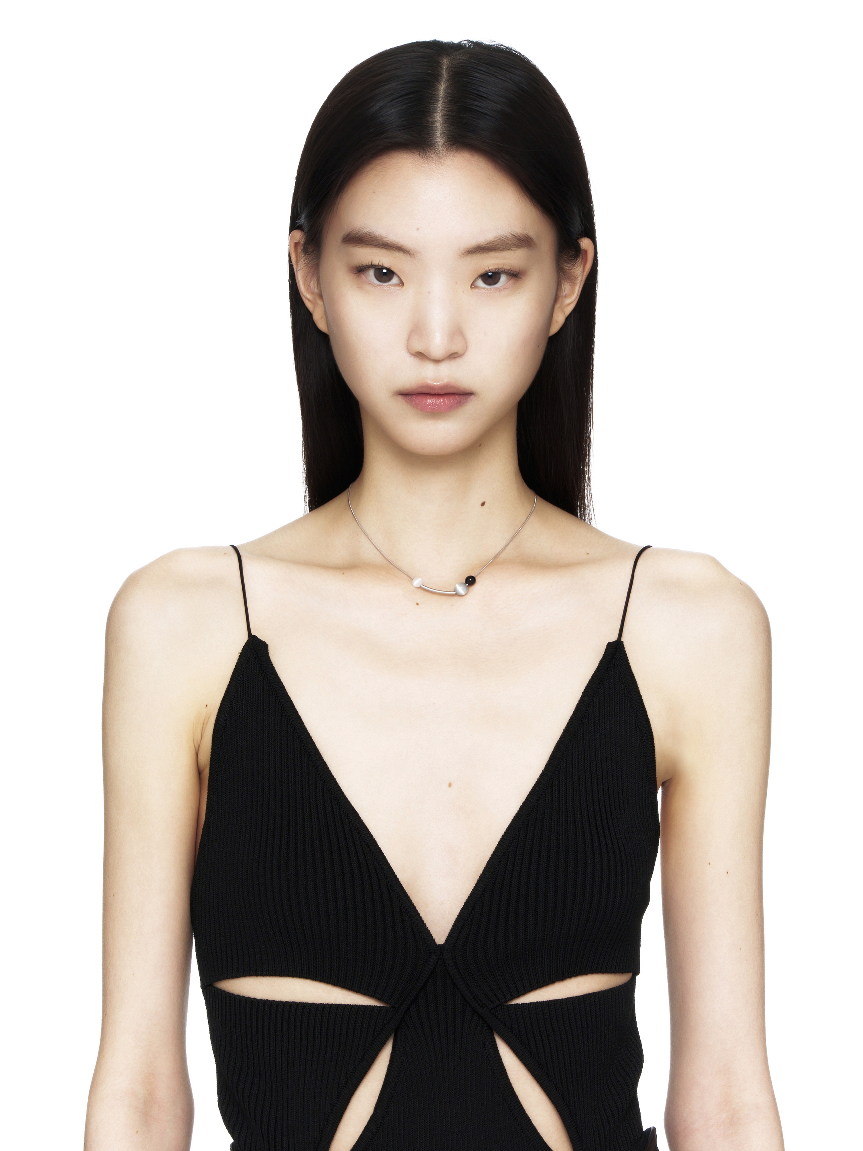 SAGEGASAGE☆Gradation Necklace SAGEGASAGE] 3Way leather Necklace (Black) | ファッション通販