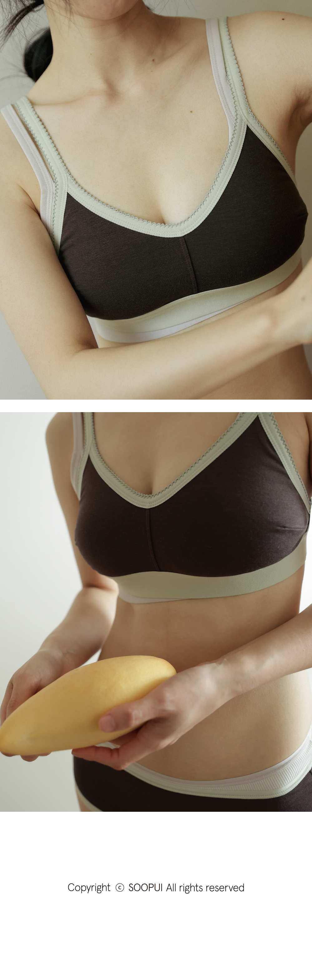 (set) Full bamboo bra & panties in cottage brown_풀컵 뱀부 브라 세트 코티지 브라운15