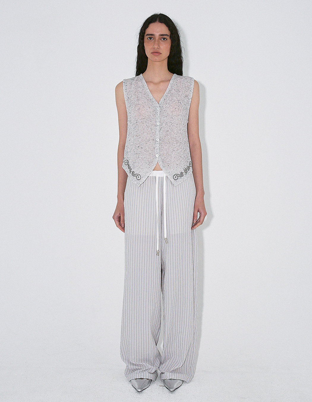 polysooem★韓国★人気シリーズ★STRIPE SUMMER PANTS 한섬 EQL