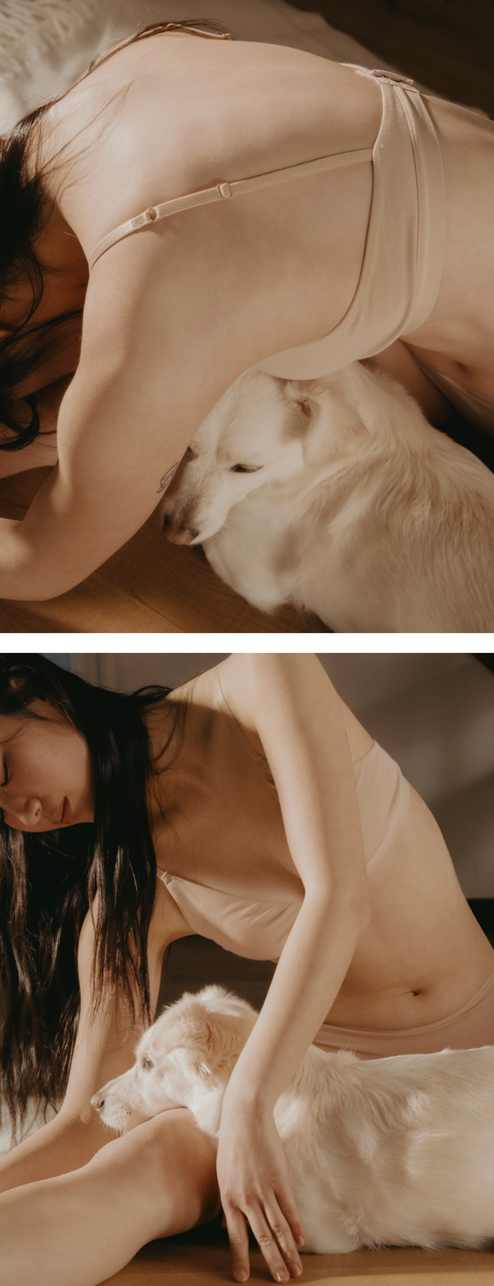 (set) Triangle bamboo bra & panties in beige_?????? ????? ???? ???? ??????15